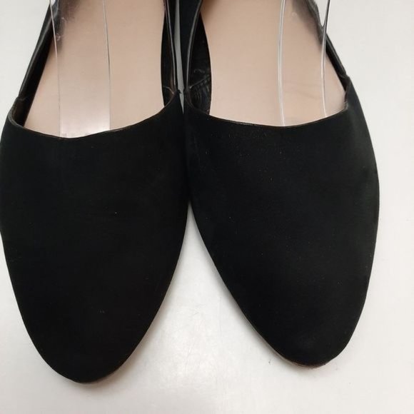 ALDO D'orsay Ballet Flats Slip-On Suede Leather Shoes Black Sz 6.5 - Picture 6 of 16